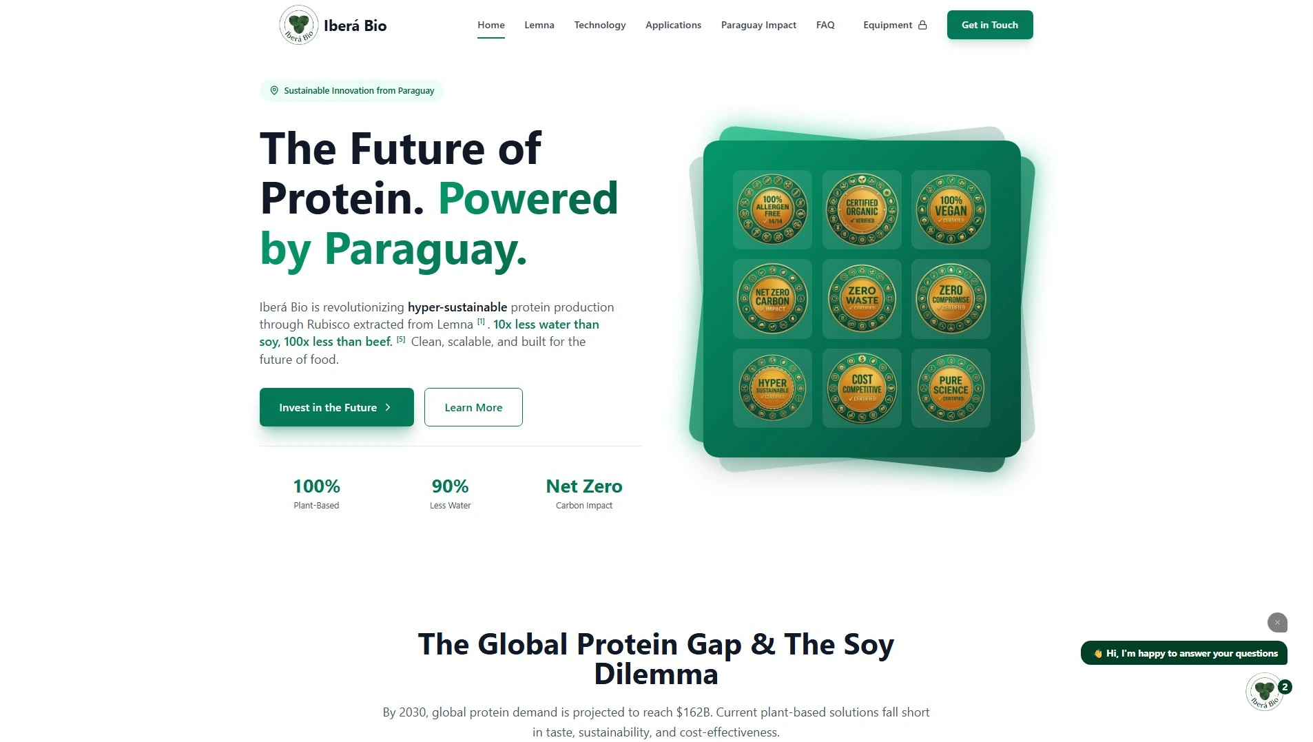 Iberá Bio homepage