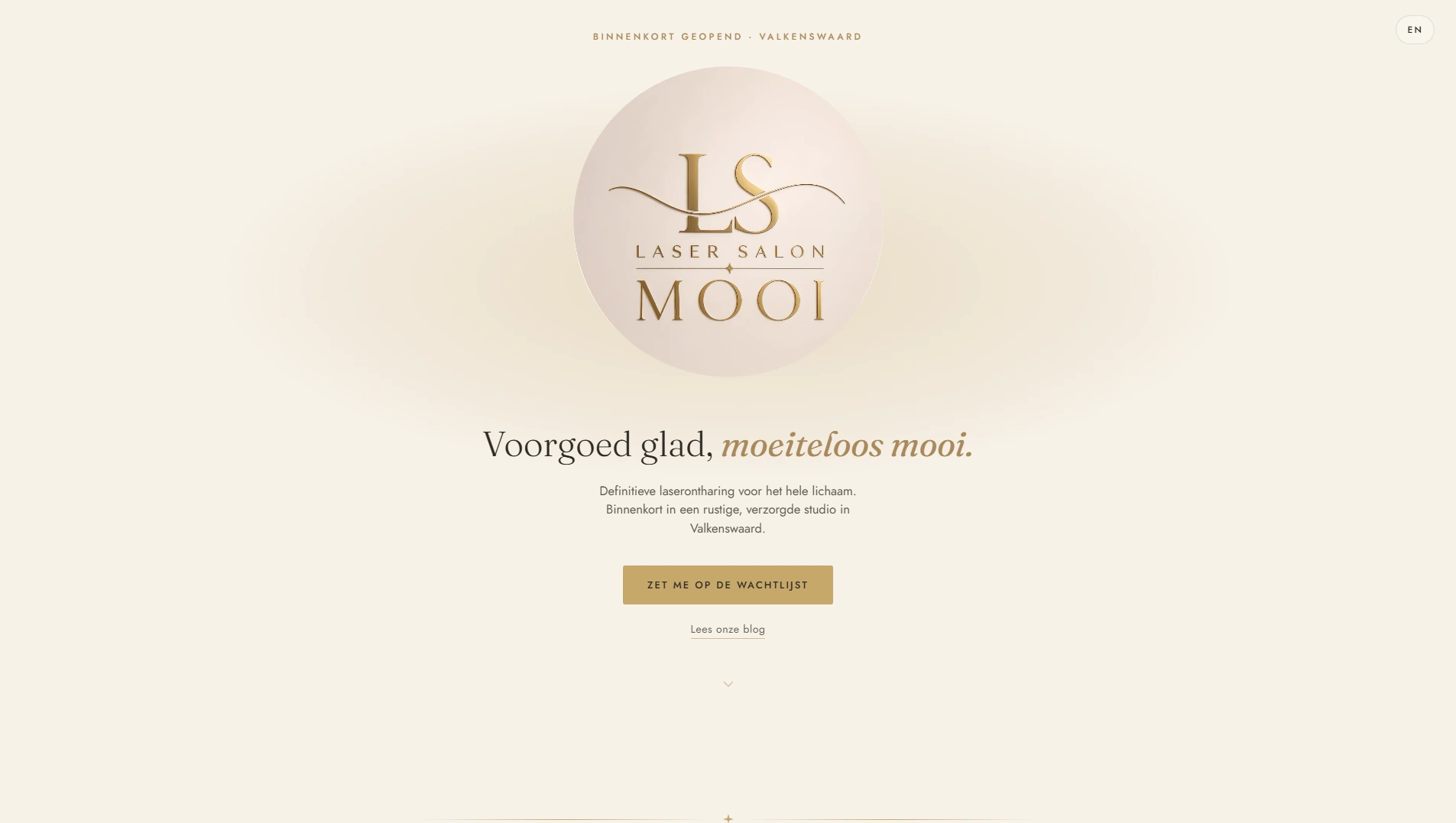 Laser Salon Mooi homepage
