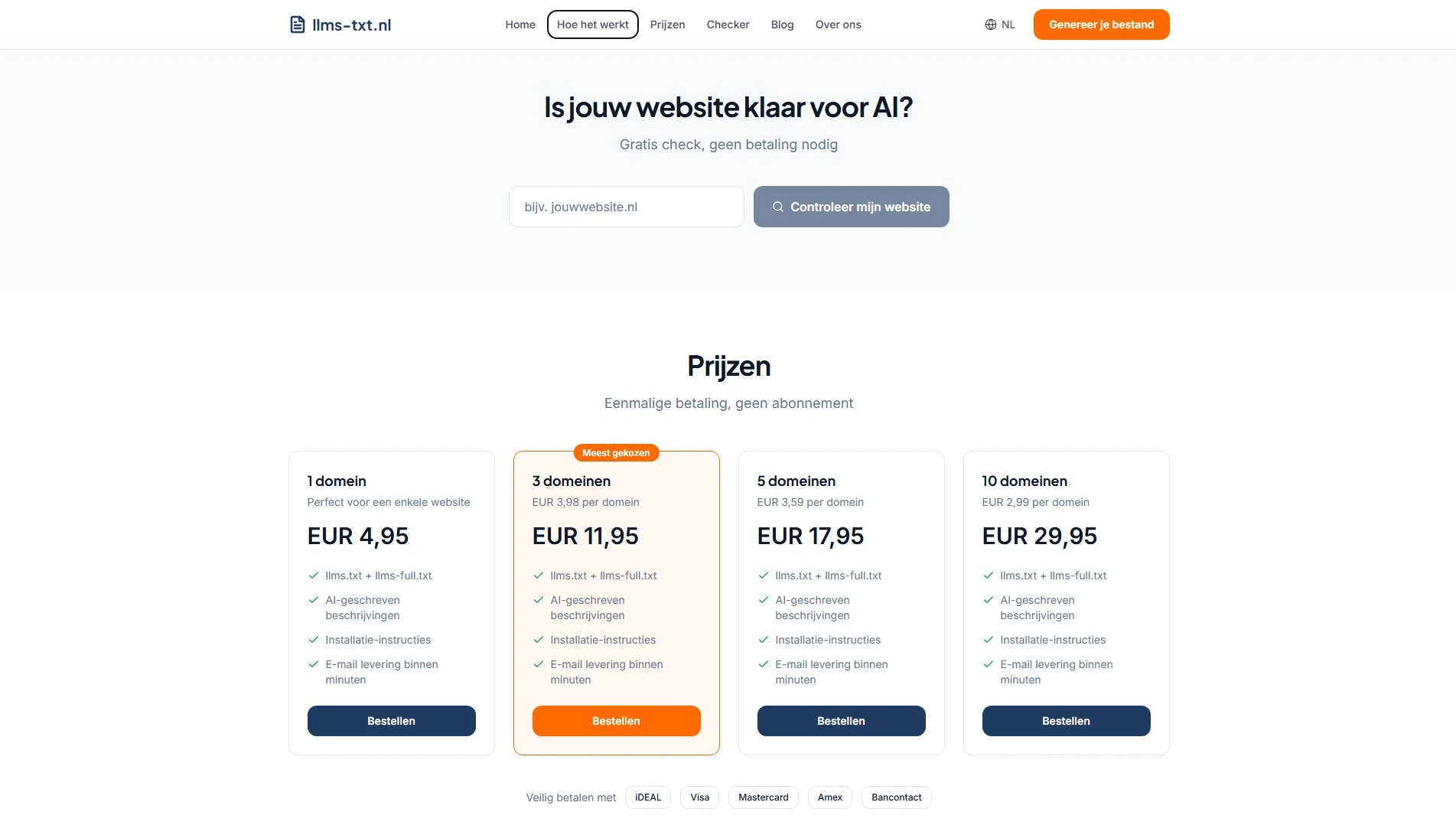 llms-txt.nl screenshot