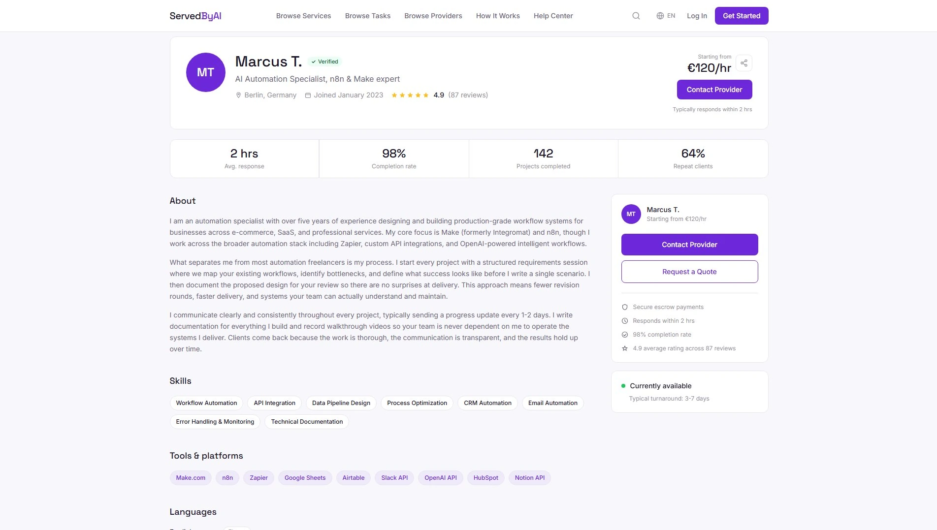 ServedByAI screenshot