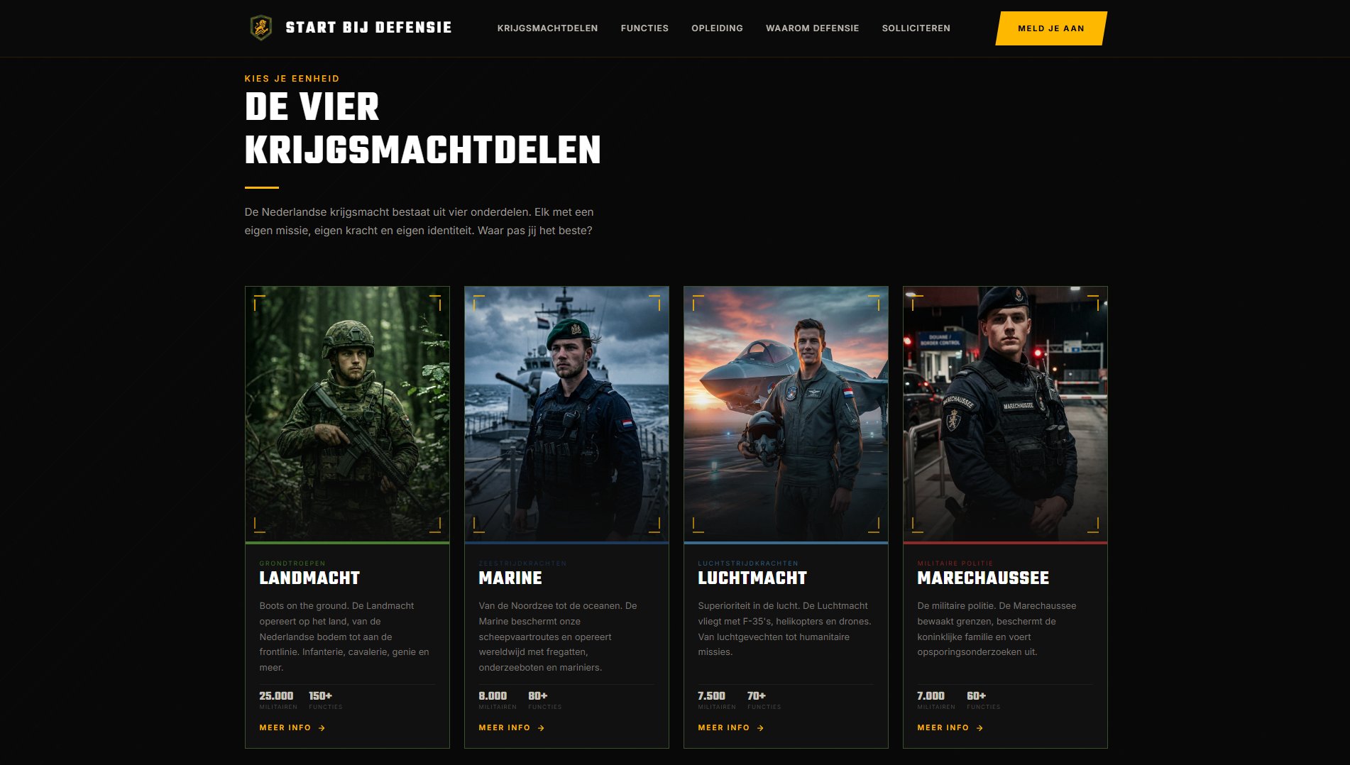 Start bij Defensie screenshot