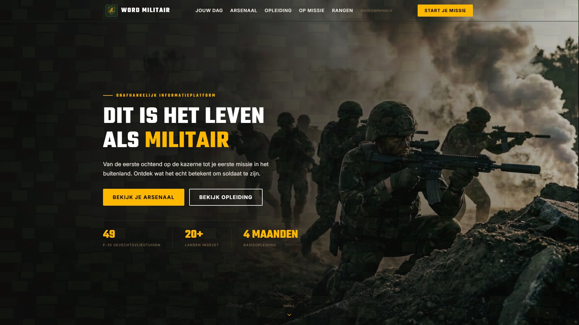 Word Militair homepage