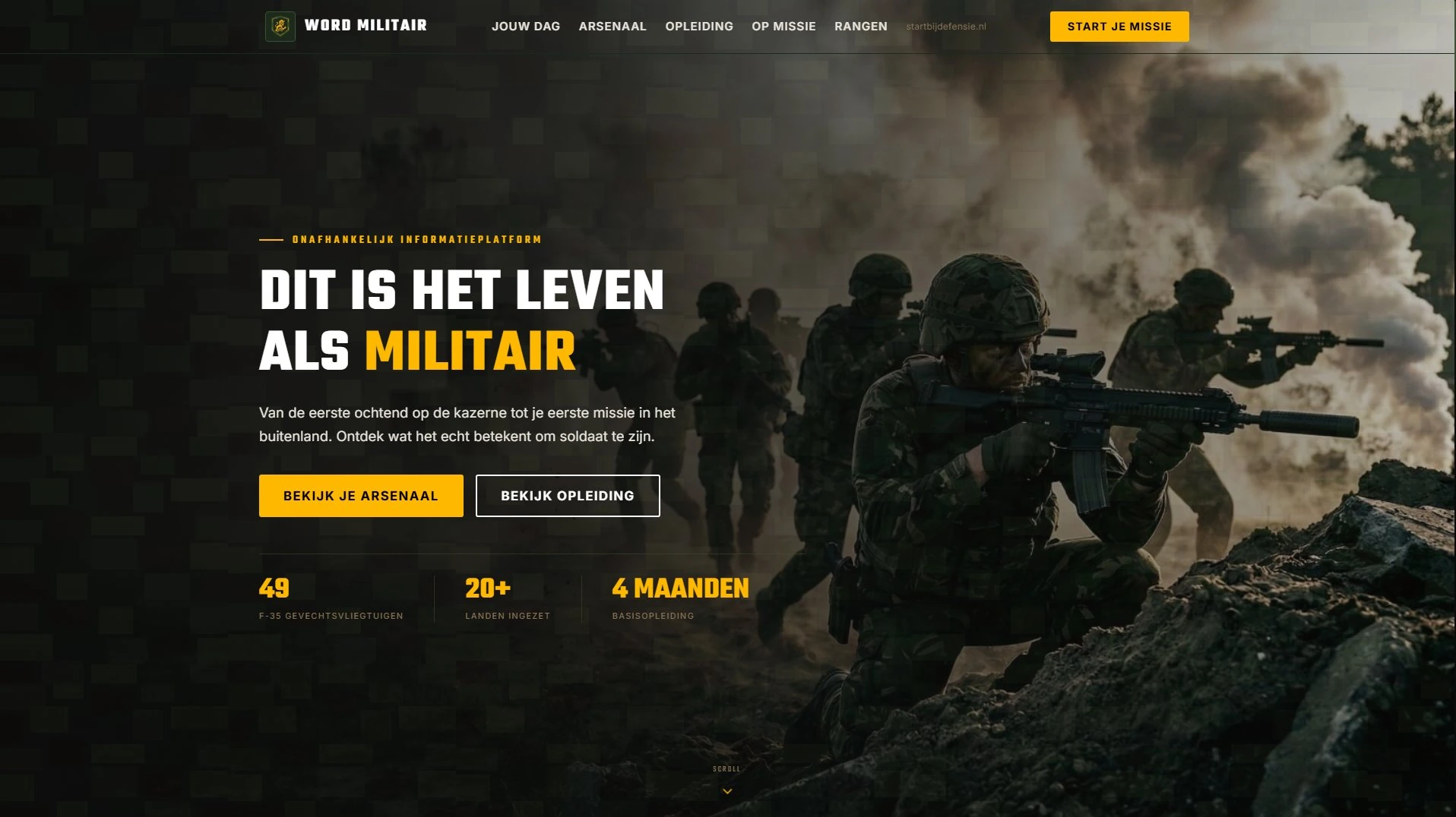 Word Militair homepage